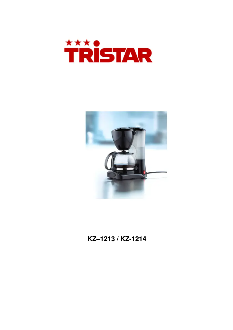 Page 1 of the manual User Manual TriStar KZ-1214