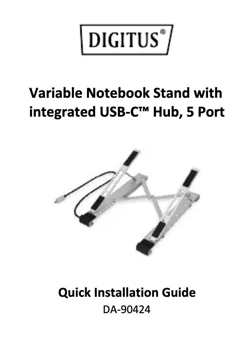 Page 1 of the manual User Manual Digitus DA-90424