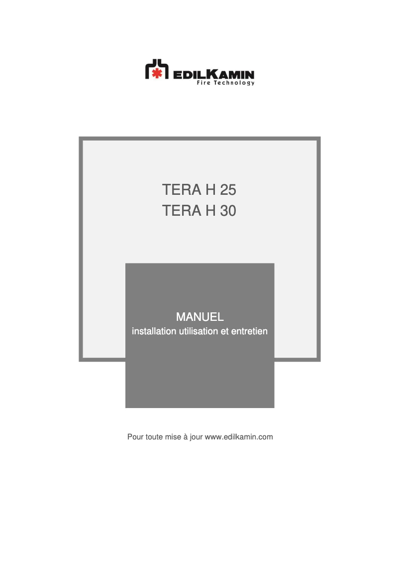 First page image of the manual for TERA H 25