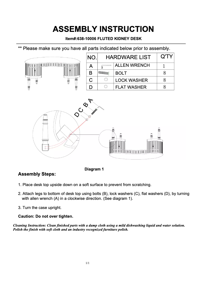 Page 1 of the manual User Manual Hooker 638-10006