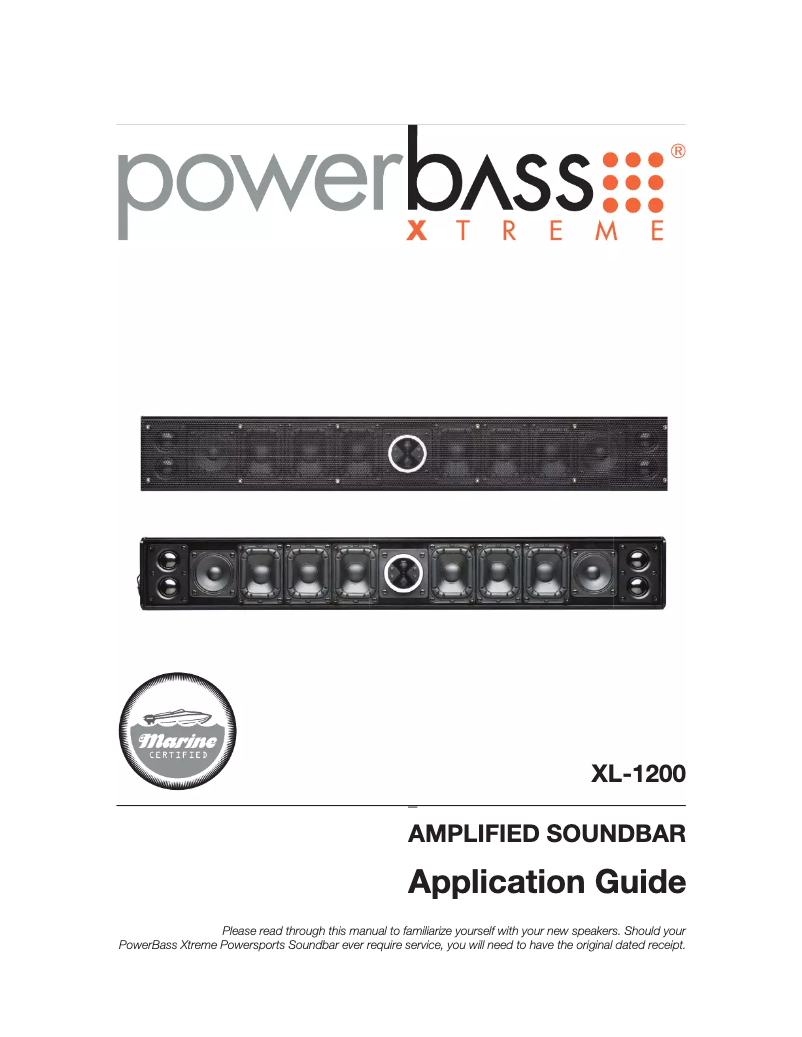Page 1 of the manual User Manual PowerBass XL-1200