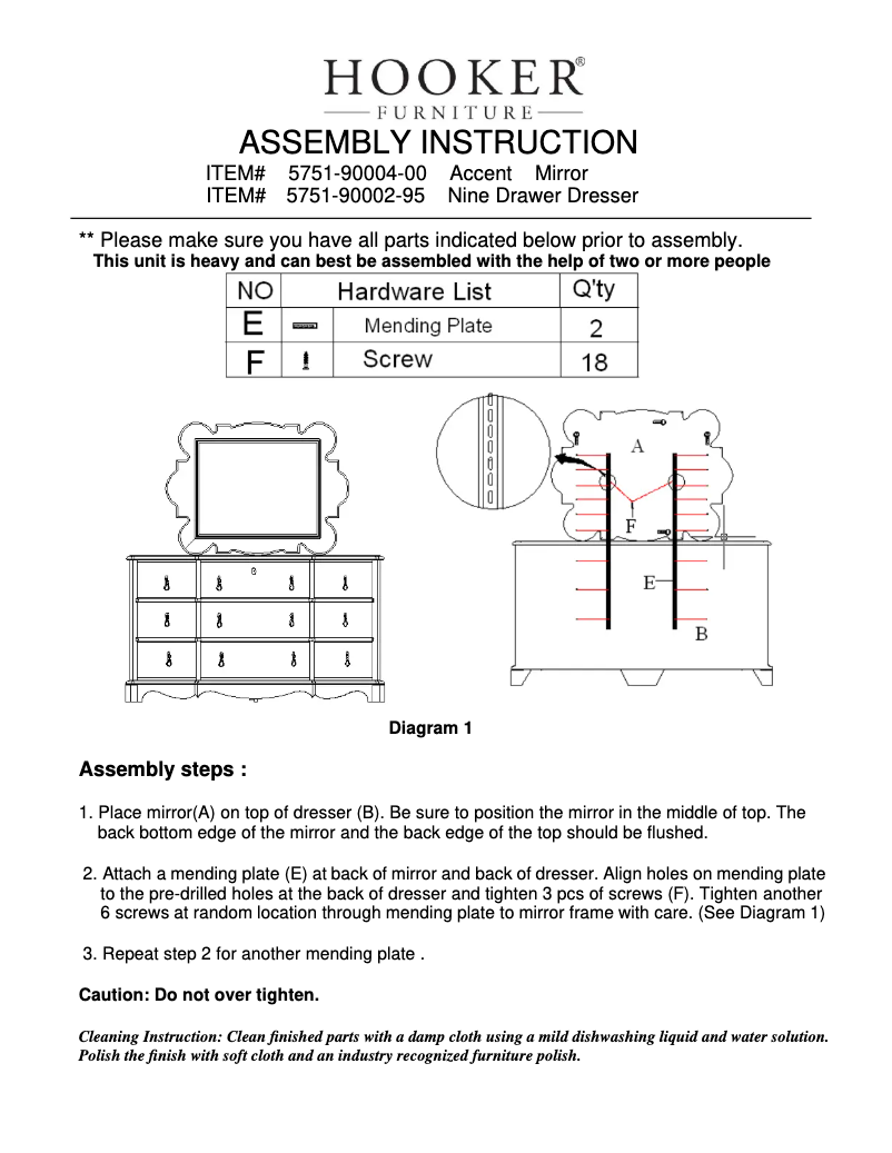 First page image of the manual for 5751-90004-00