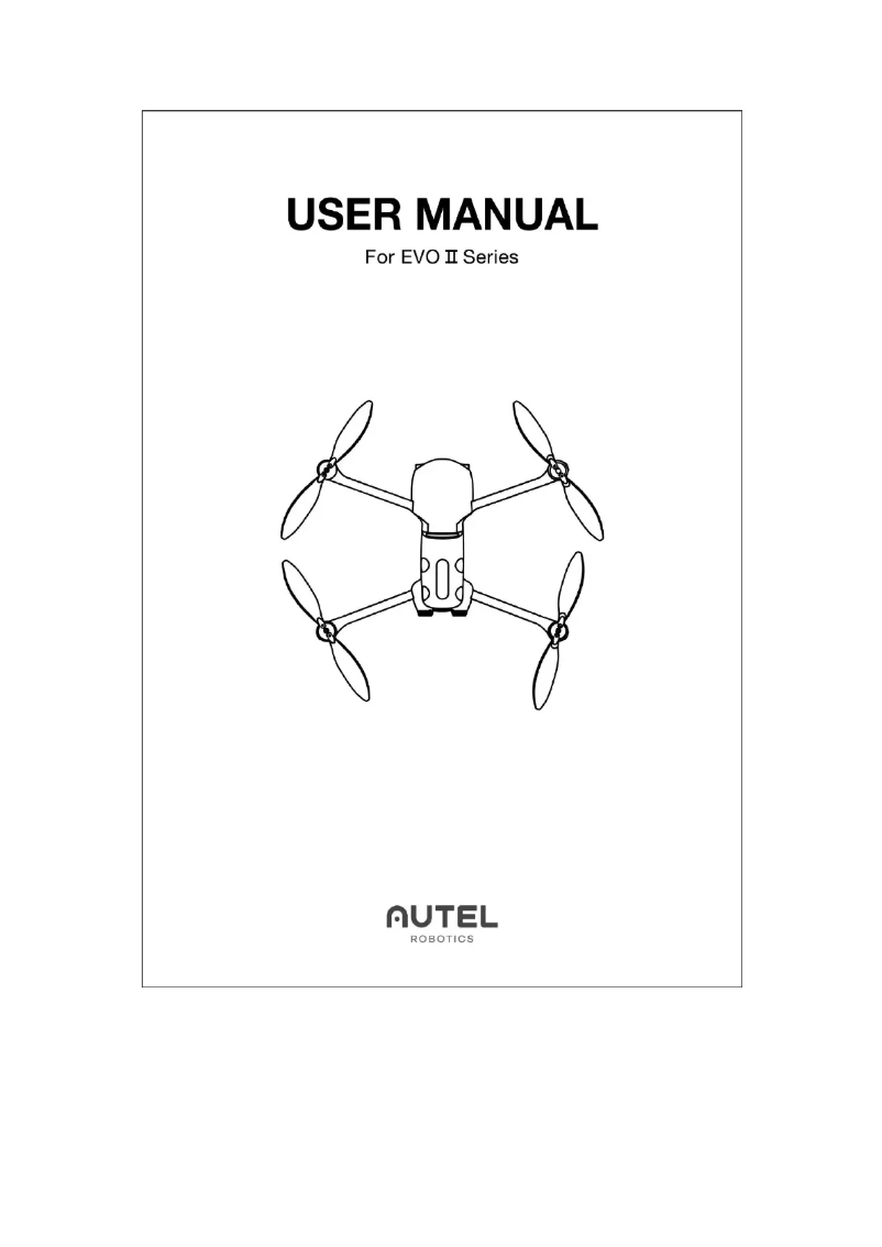 First page image of the manual for EVO II Pro V2
