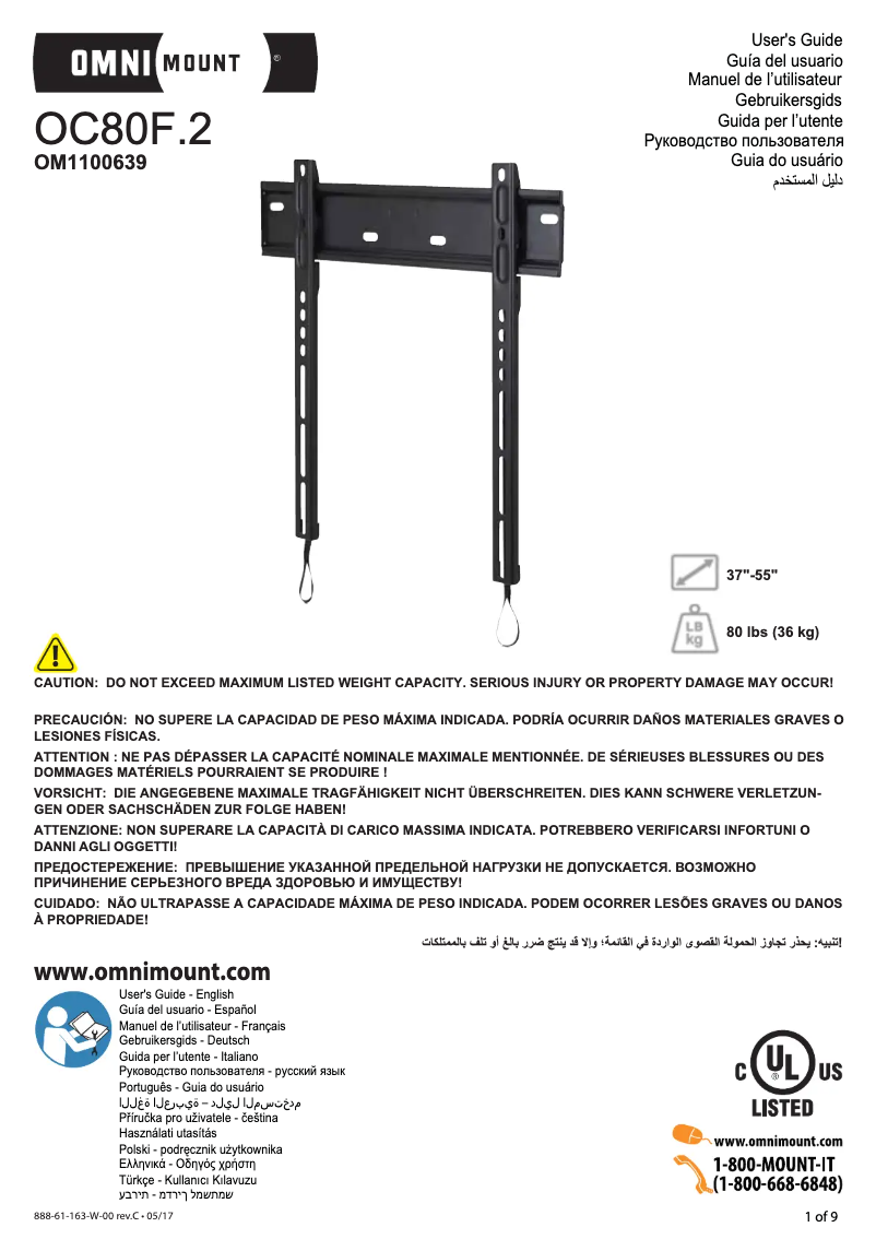 Image de la première page du manuel de l'appareil OC80F.2