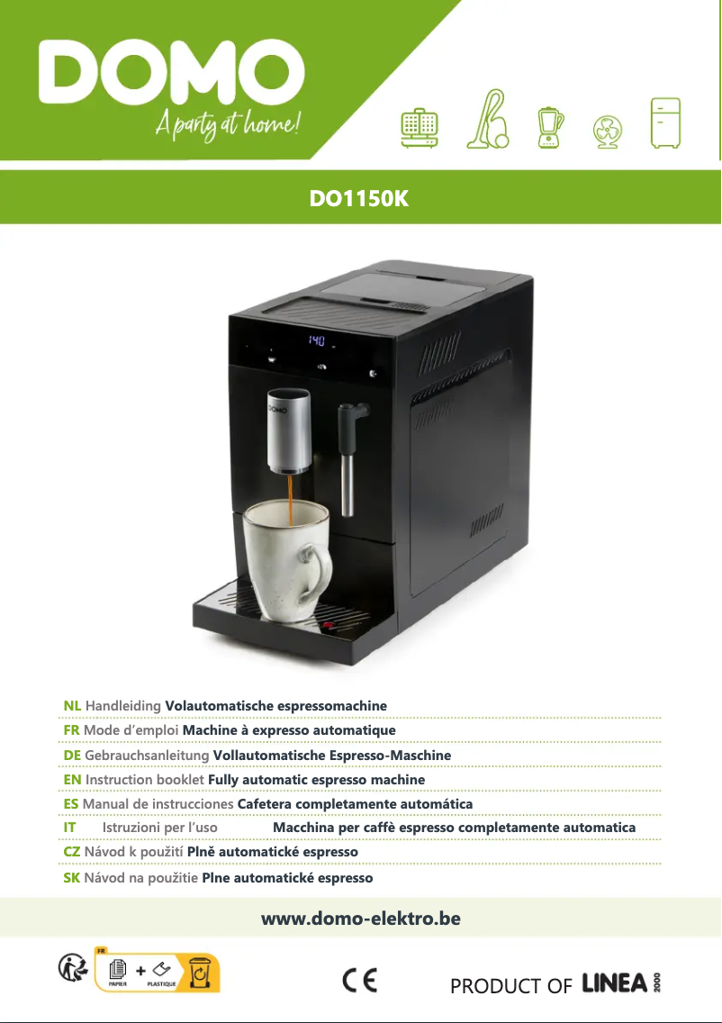 First page image of the manual for DO1150K