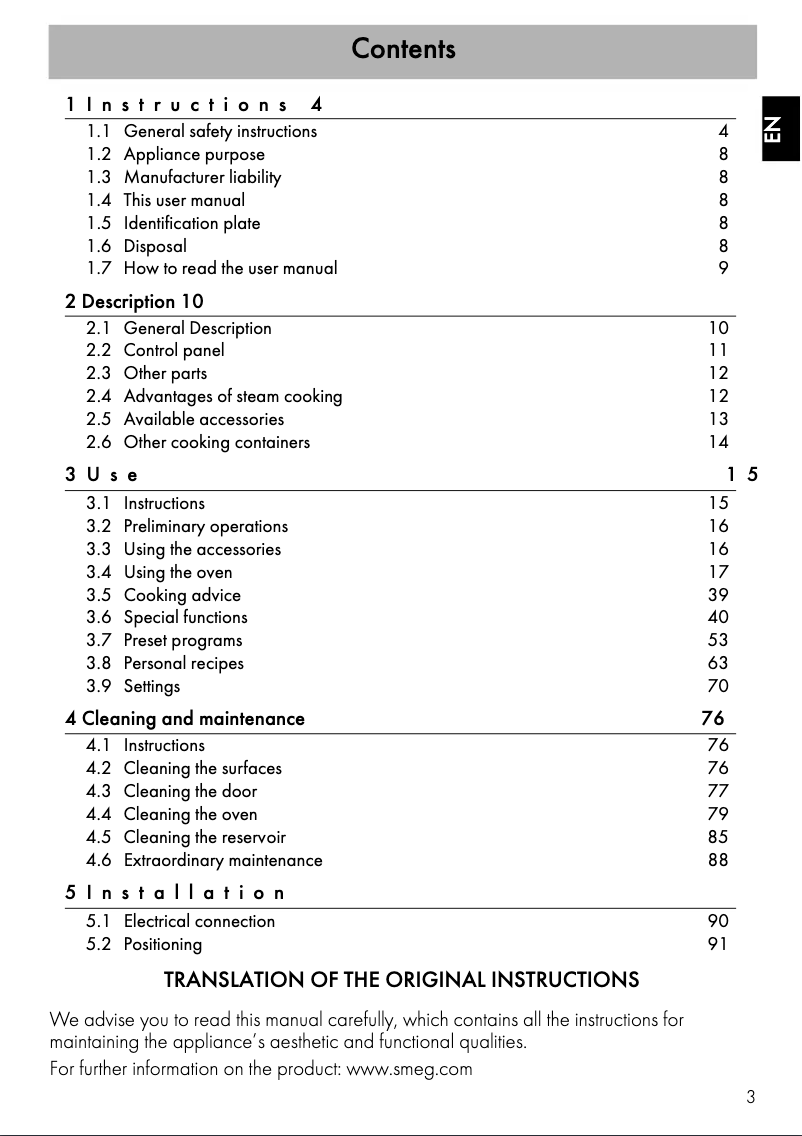 First page image of the manual for SFA4395VCX