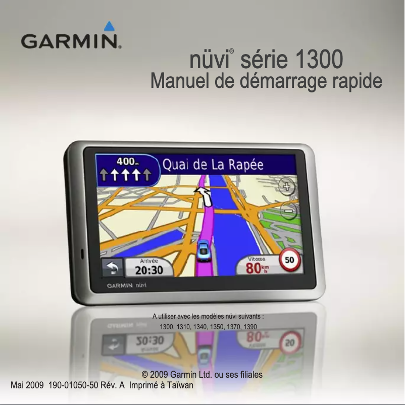 Page 1 of the manual User Manual Garmin Nüvi 1340T