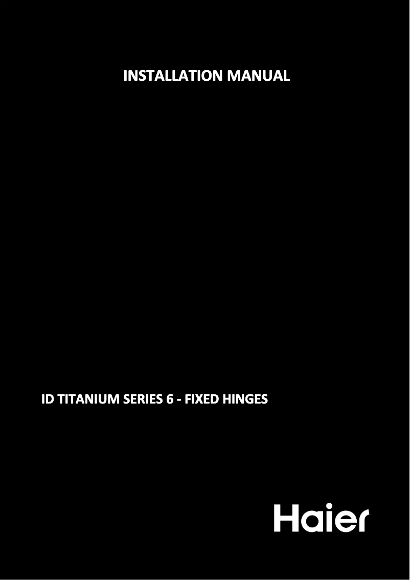 Page 1 of the manual User Manual Haier HBW7518CF