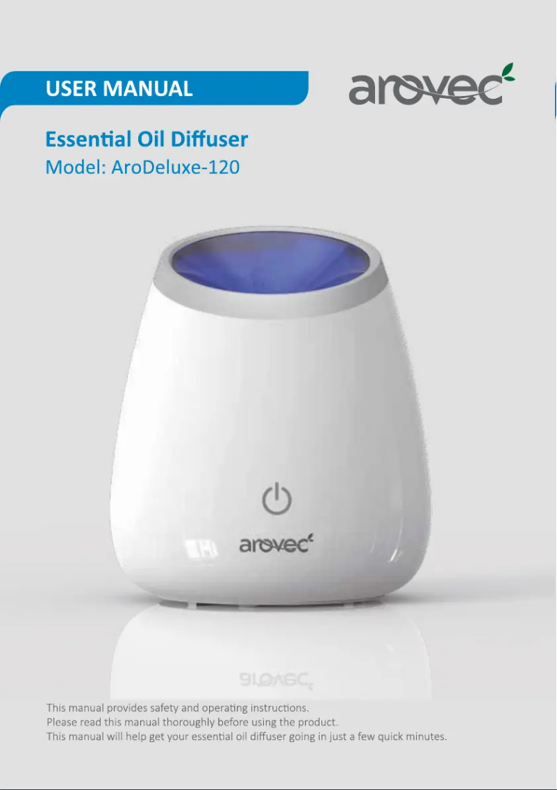 First page image of the manual for AroDeluxe-120