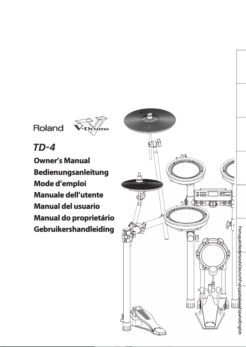 First page image of the manual for TD-4
