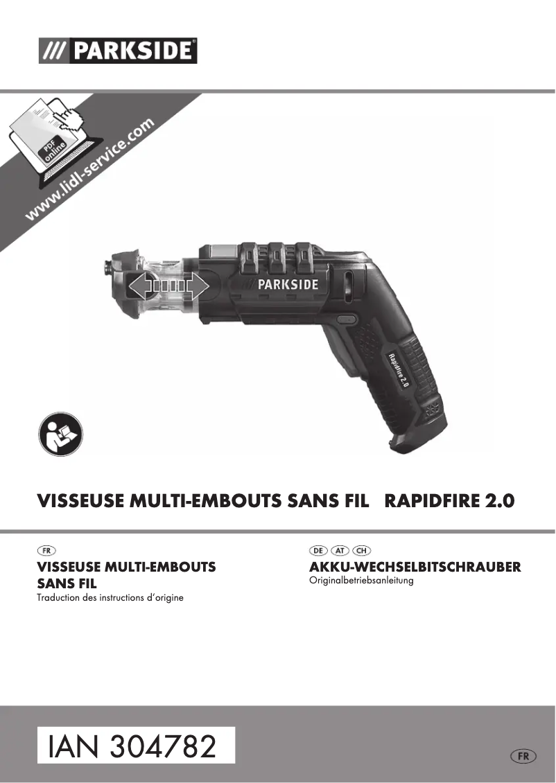 Page 1 of the manual User Manual Parkside Rapidfire 2.0