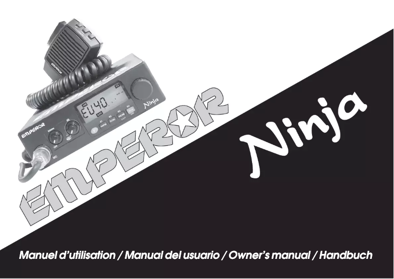 First page image of the manual for Emperor Ninja