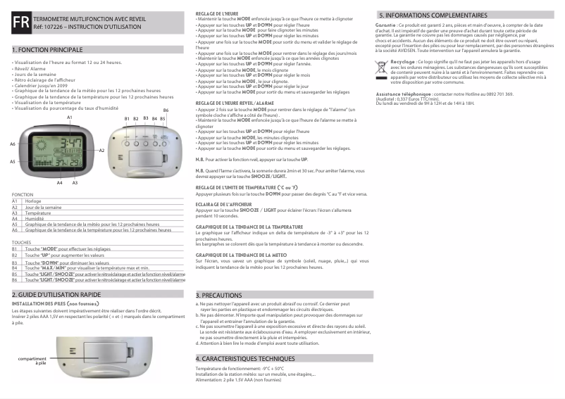 Image de la première page du manuel de l'appareil 107226
