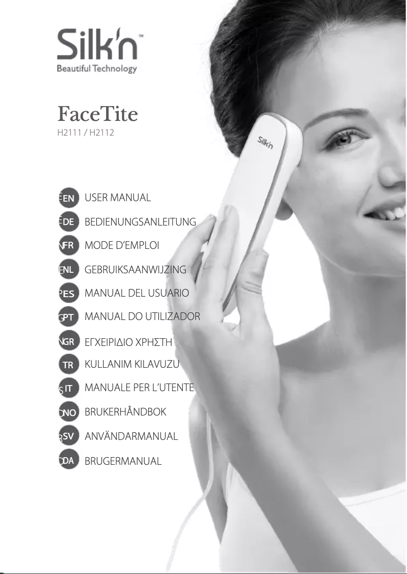 Page 1 of the manual User Manual Silk'n FaceTite H2111