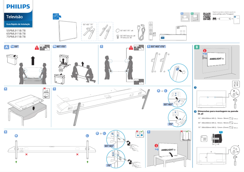 First page image of the manual for The Xtra 55PML9118