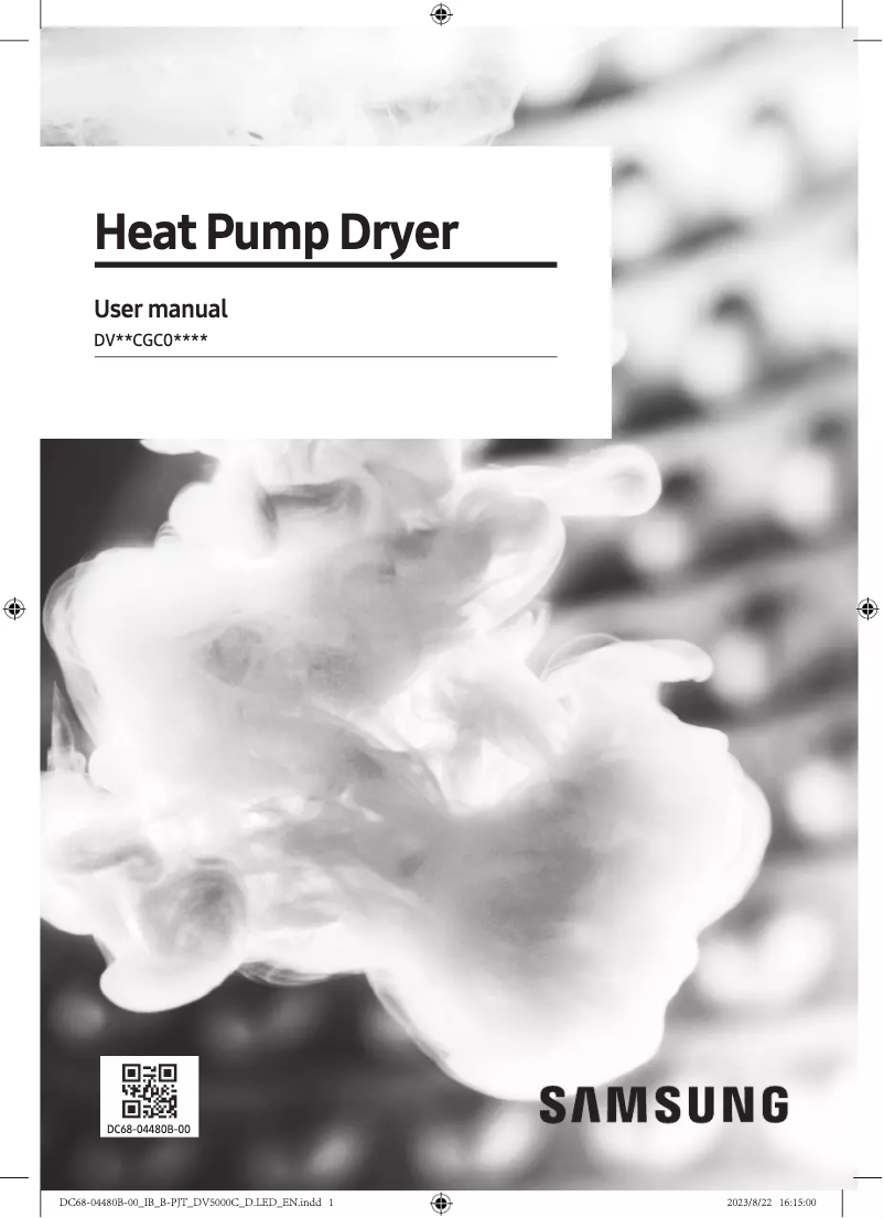 First page image of the manual for DV80CGC030AE