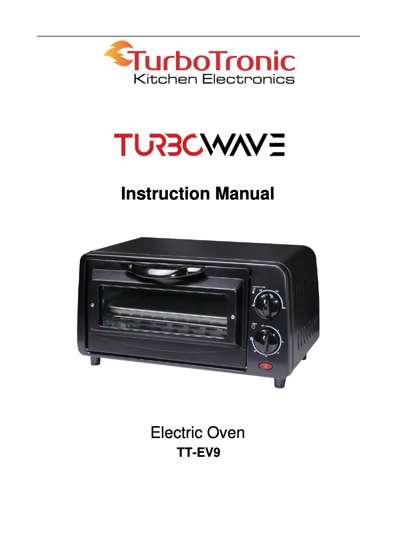 Page 1 of the manual User Manual TurboTronic TurboWave TT-EV9