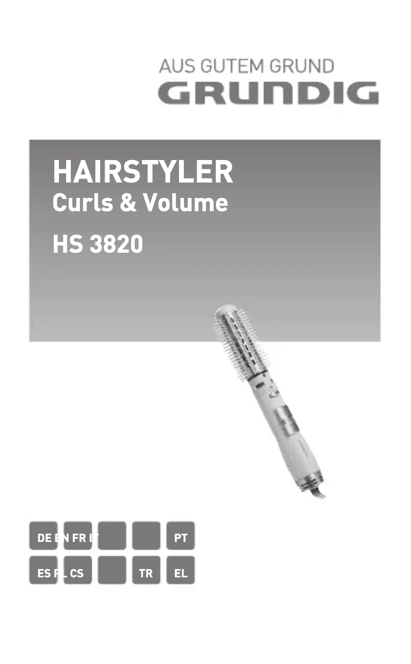 First page image of the manual for HS 3820