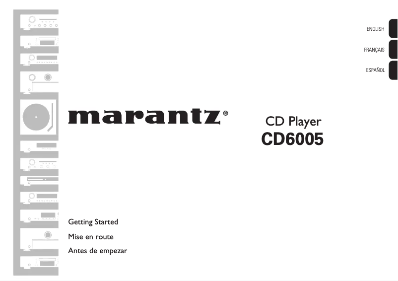 Page 1 of the manual User Manual Marantz CD6005