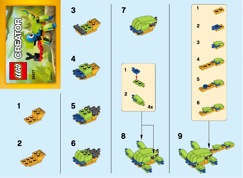 First page image of the manual for Creator 30477