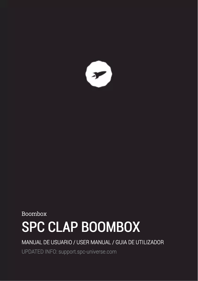 Image de la première page du manuel de l'appareil Clap Boombox