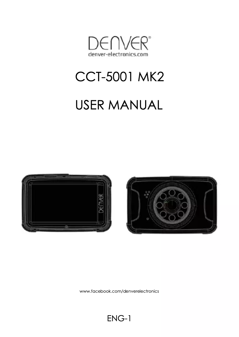 First page image of the manual for CCT-5001 MK2