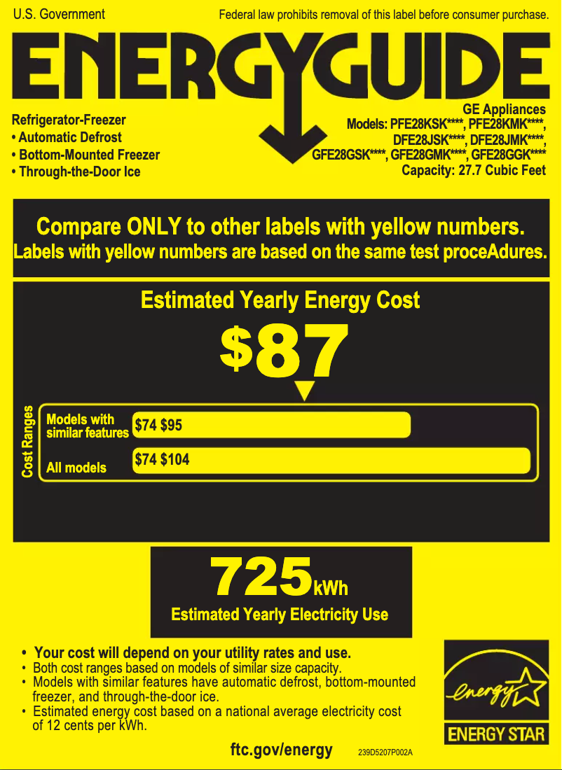 First page image of the manual for DFE28JSKSS
