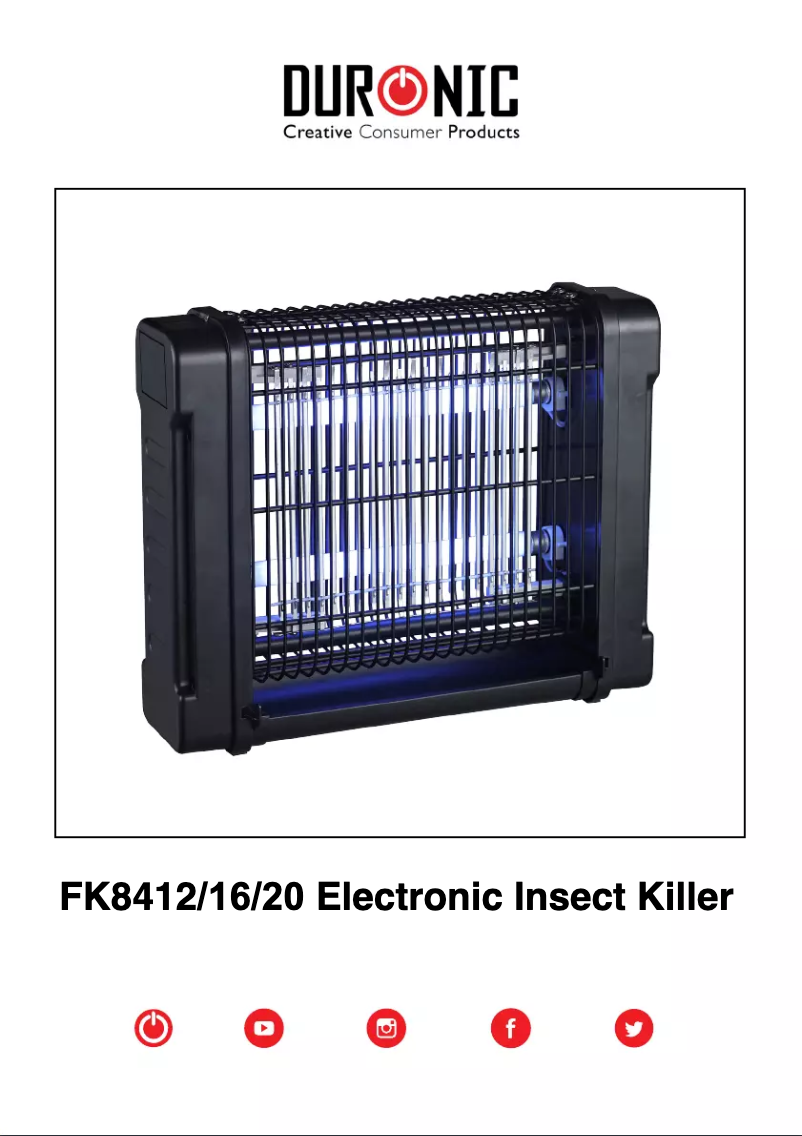 First page image of the manual for FK8416