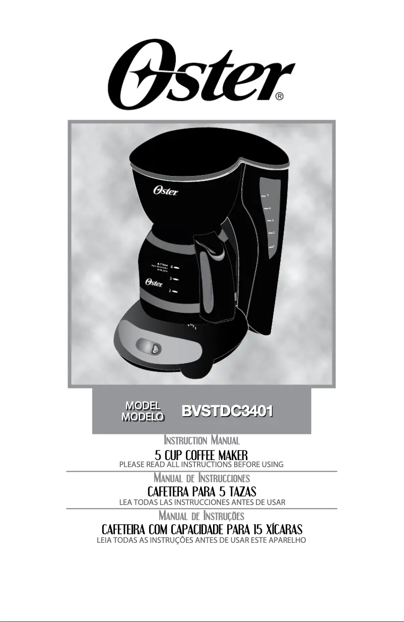 First page image of the manual for BVSTDC3401013