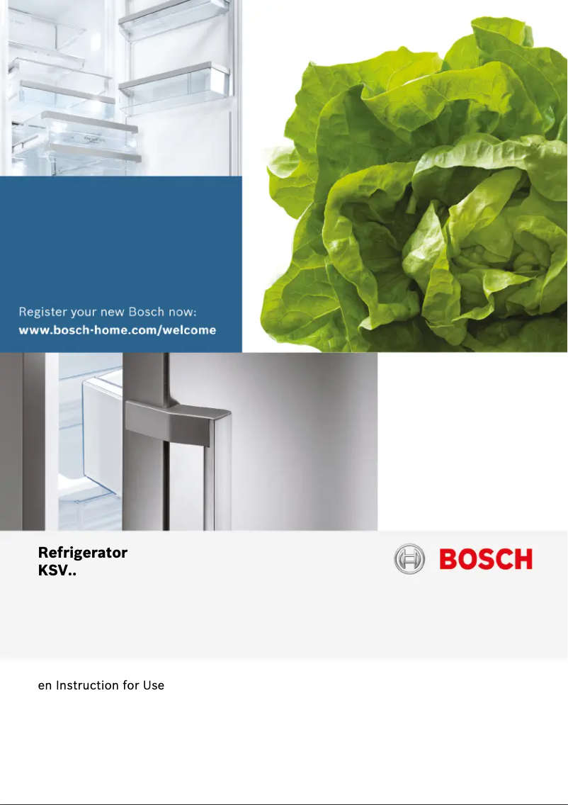 Page 1 of the manual User Manual Bosch KSV36VB30G