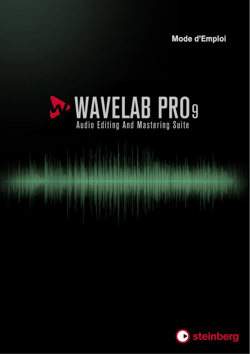 Page 1 of the manual User Manual Steinberg Wavelab Pro 9