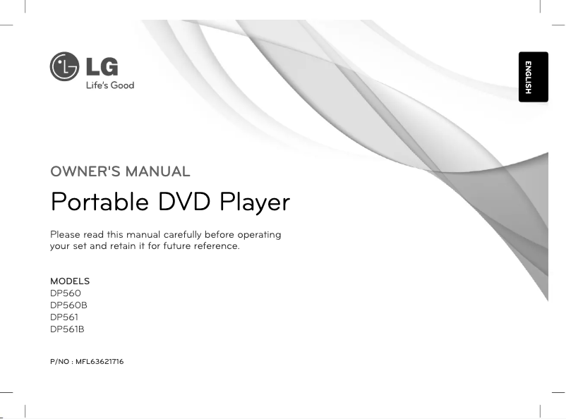 Page 1 of the manual User Manual LG DP560B