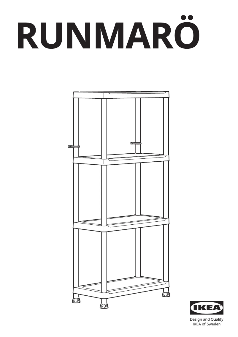 First page image of the manual for RUNMARÖ 105.513.17