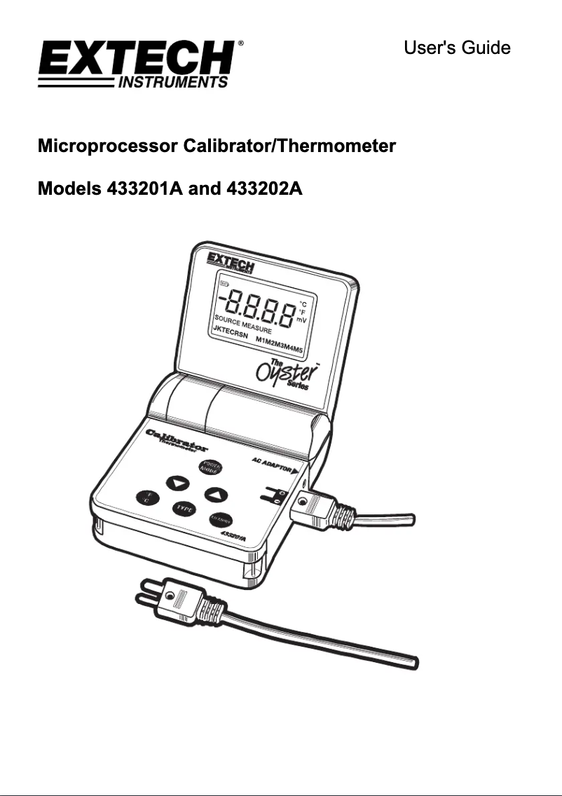 First page image of the manual for 433201A