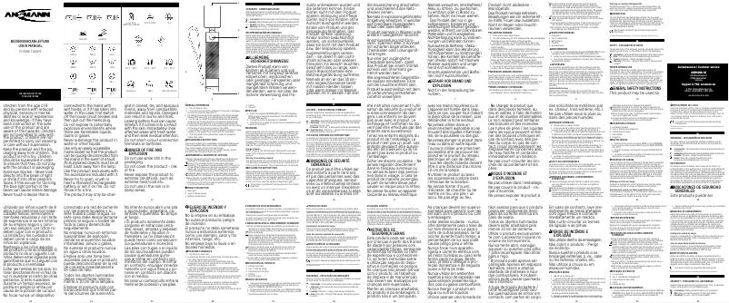 Page 1 of the manual User Manual Ansmann Future T400FR