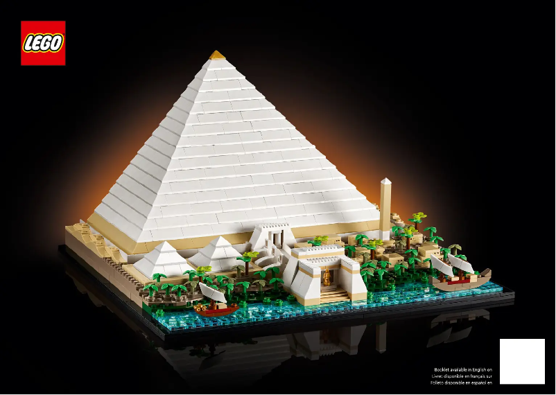 Page 1 de la notice Manuel utilisateur Lego Great Pyramid of Giza 21058