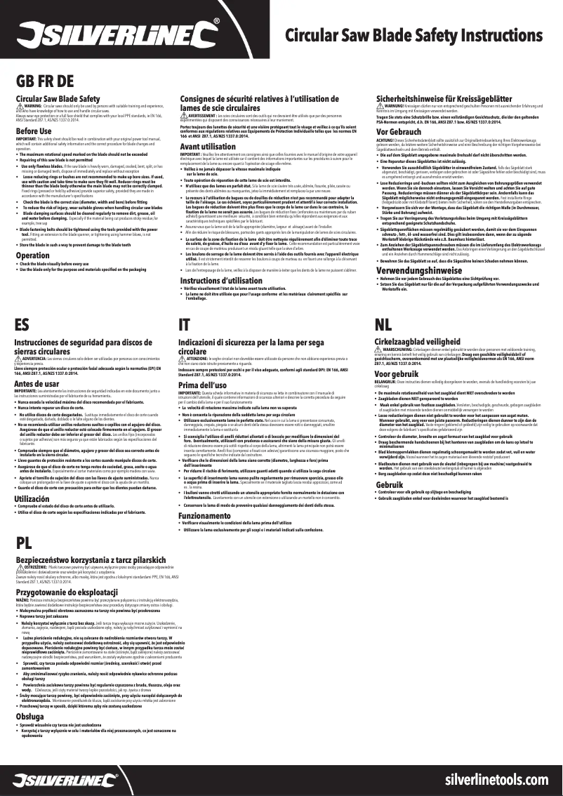 Page 1 of the manual User Manual Silverline 604320