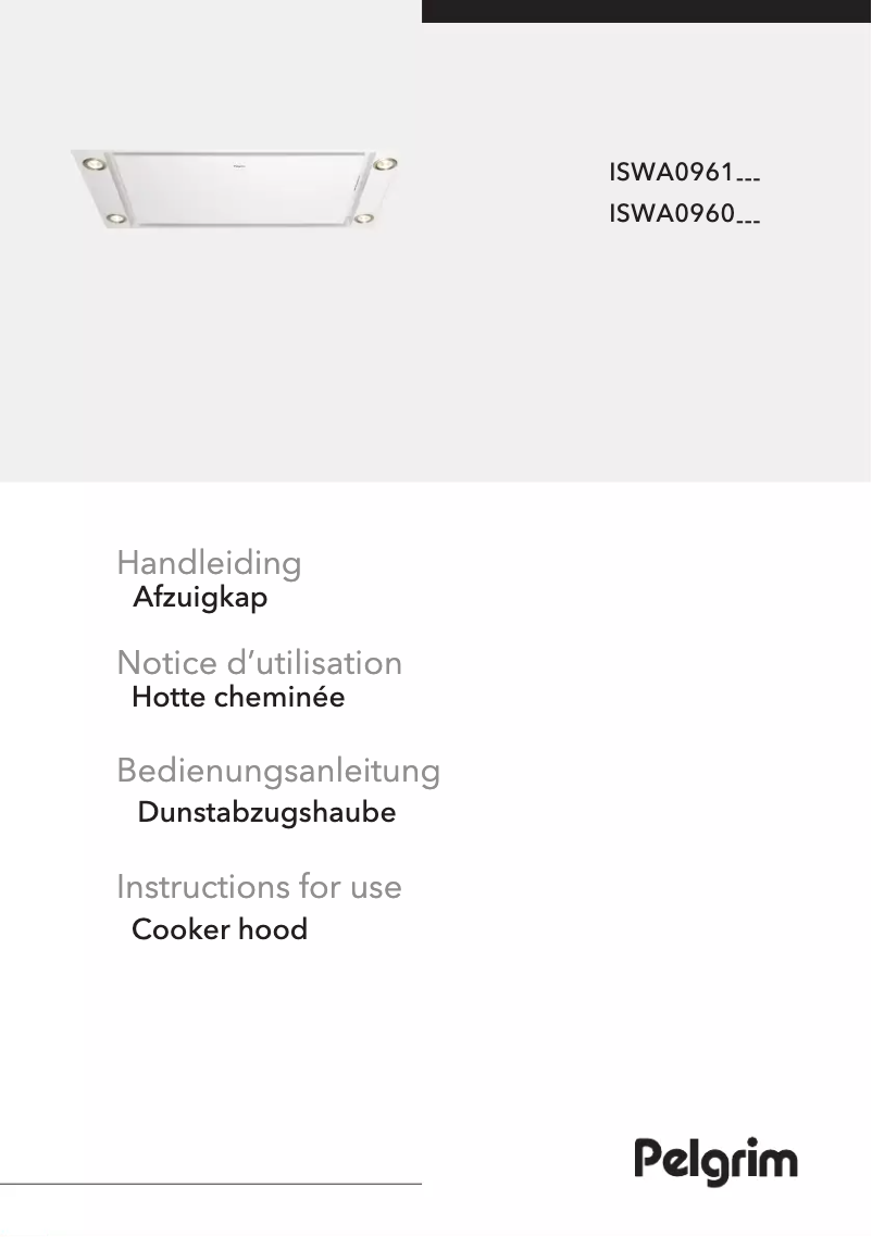 First page image of the manual for ISWA0961MAT