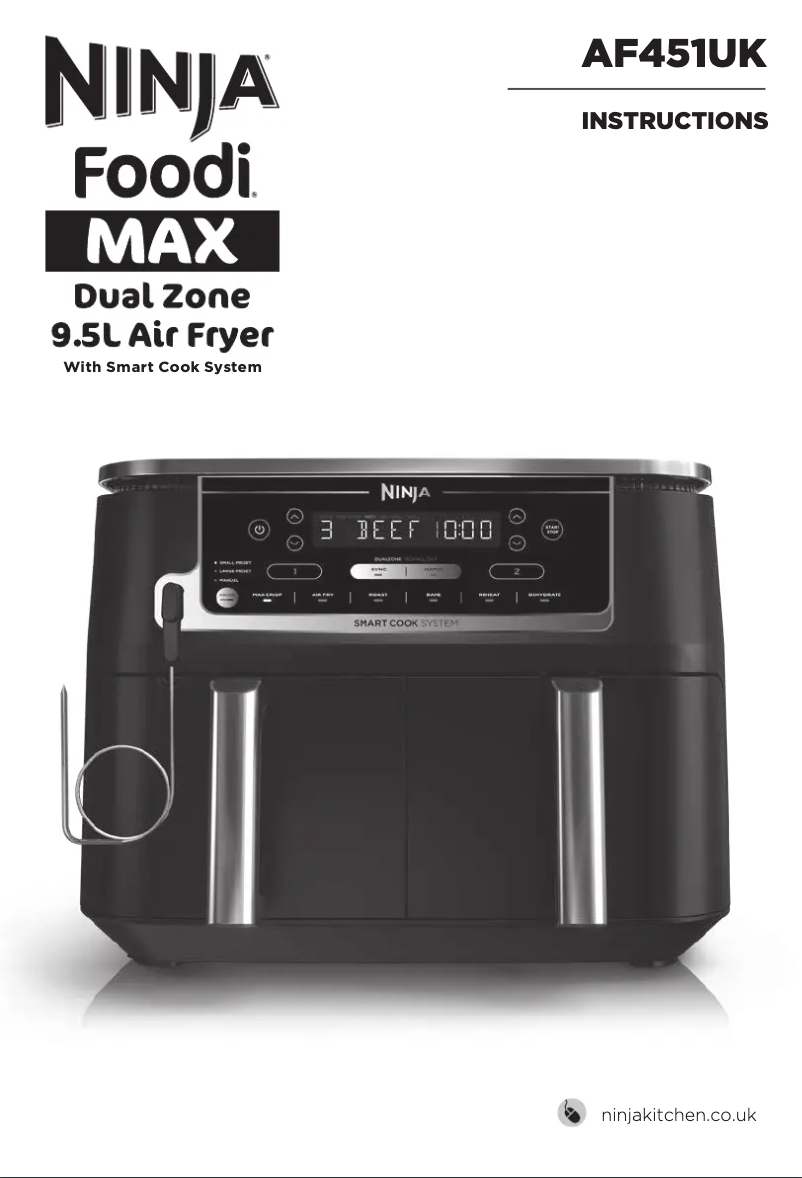 First page image of the manual for Foodi Max AF451UK