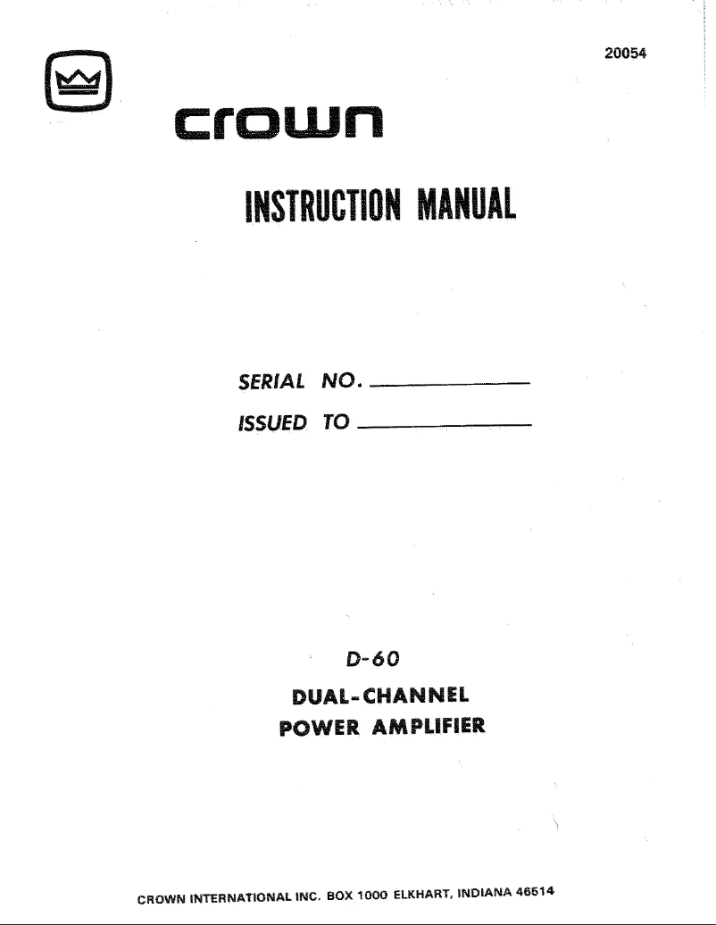 First page image of the manual for D-150A II