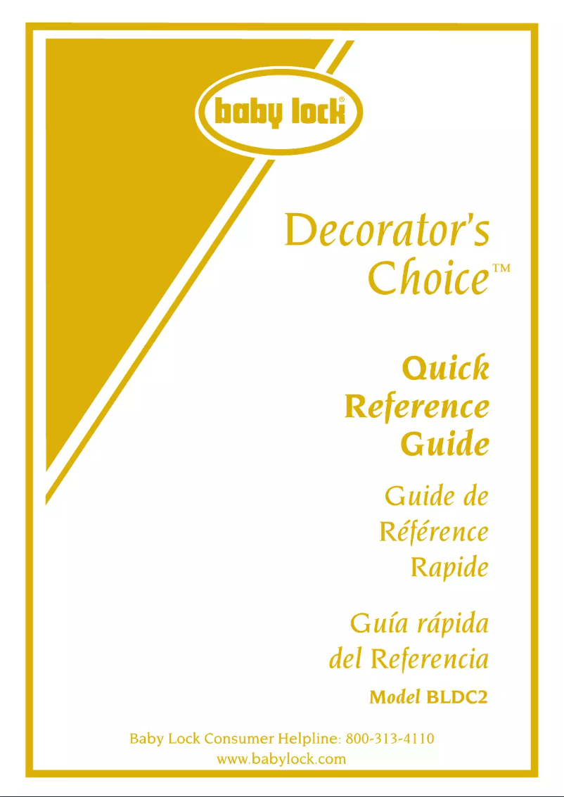 First page image of the manual for Decorators Choice 2