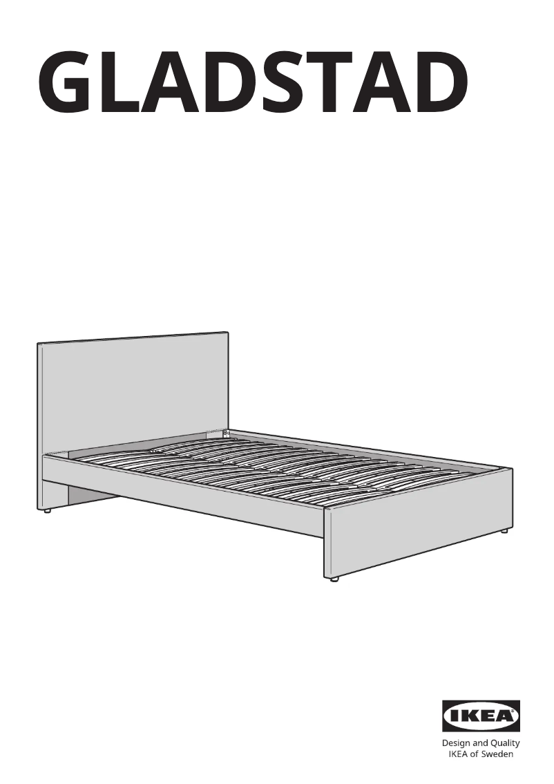 Page 1 of the manual User Manual Ikea GLADSTAD 004.904.52
