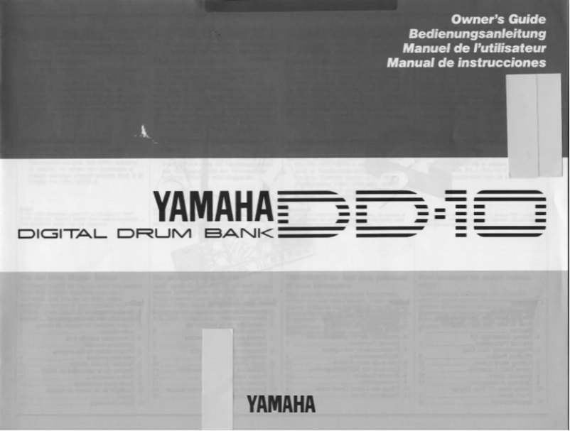 Page 1 of the manual User Manual Yamaha DD-10
