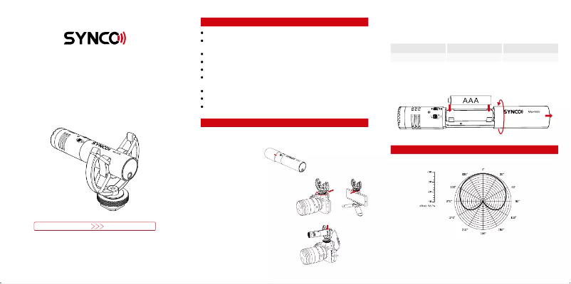 First page image of the manual for Mic-M2S