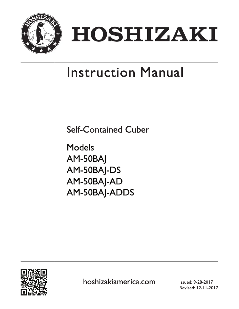 First page image of the manual for AM-50BAE