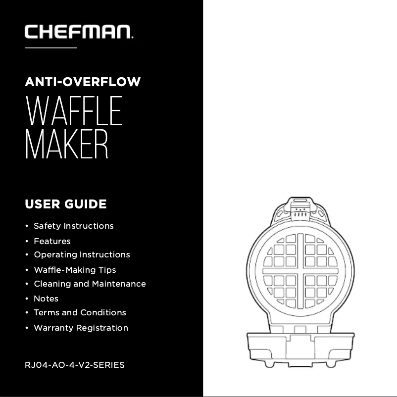 First page image of the manual for Anti-Overflow RJ04-AO-4-V2