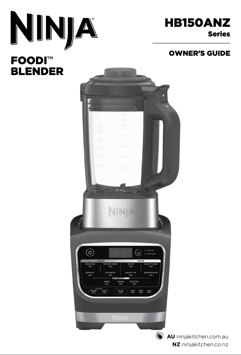 Page 1 of the manual User Manual Ninja FOODI HB150ANZ