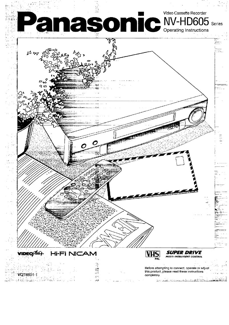 First page image of the manual for NV-HD605