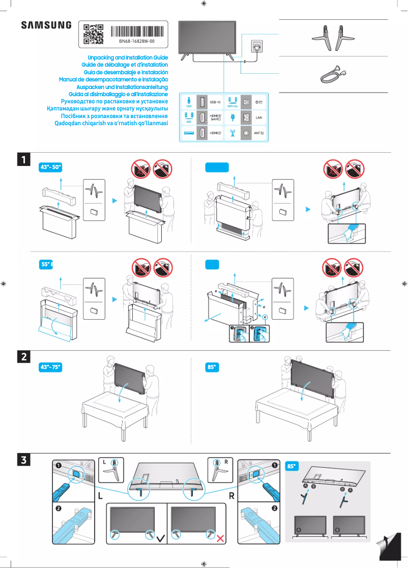 Page 1 of the manual User Manual Samsung UE65CU71A0K