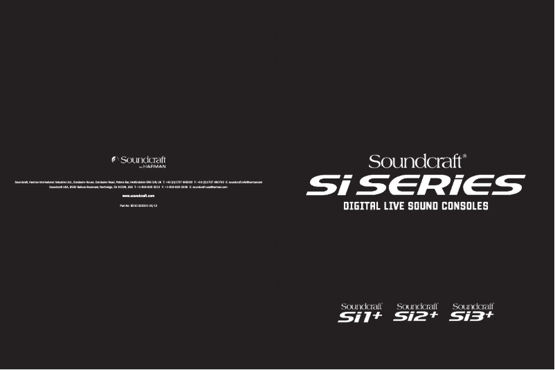 First page image of the manual for Si1+